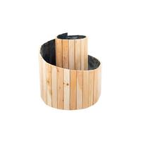 Hochbeet Echtholz Lärche Kräuterschnecke 55x74x55 cm - Lärchefarben, Basics, Holz (55/74cm)