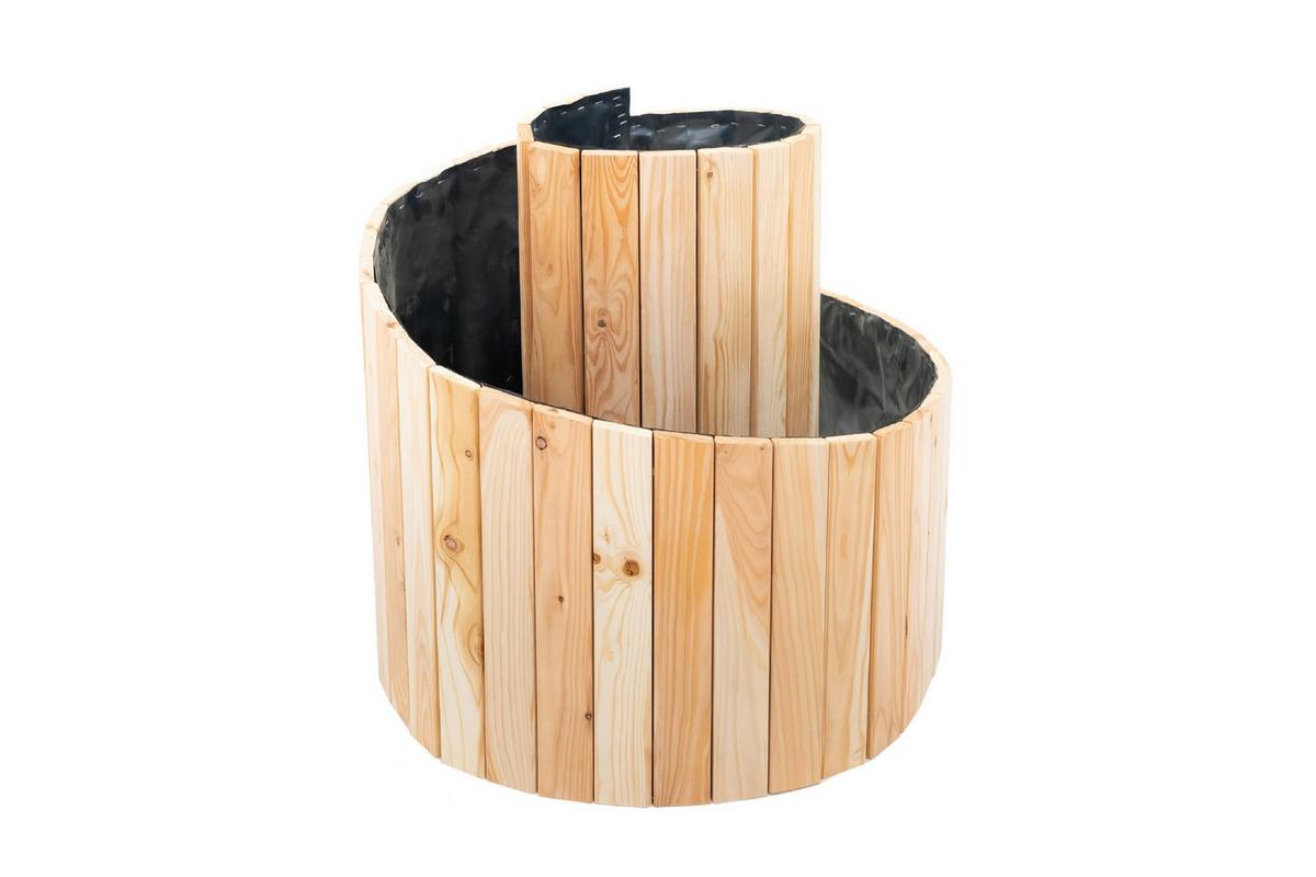 Hochbeet Echtholz Lärche Kräuterschnecke 55x74x55 cm - Lärchefarben, Basics, Holz (55/74cm)