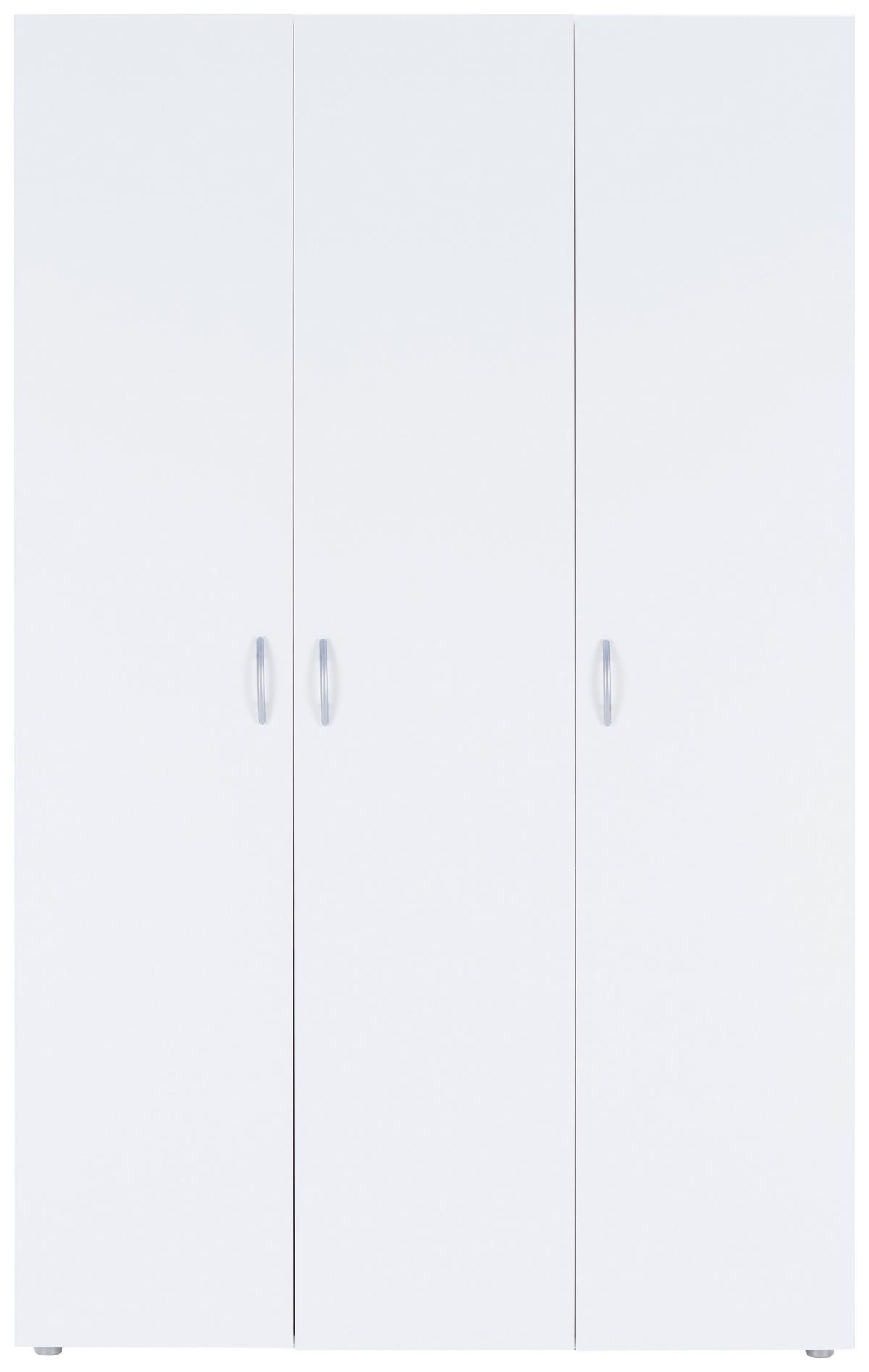 Nyílóajtós Szekrény Basic 110,7/179 Cm - fehér, Konventionell, faalapú anyag (110,7/179/51,9cm)