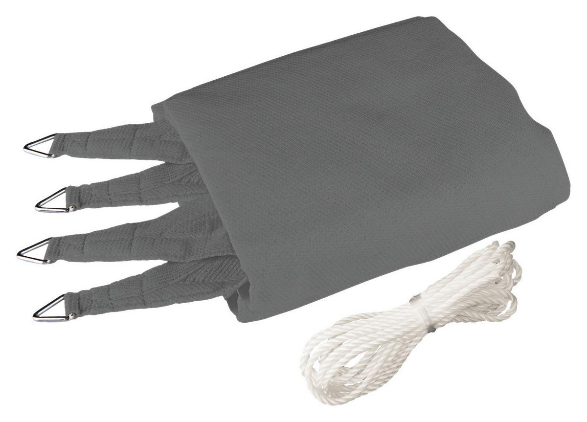 Sonnensegel Rechteck 3x4 m - Grau, Basics (300/400cm)