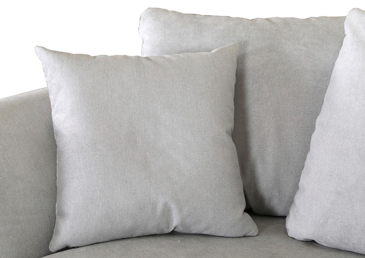 Bigsofa Lamour - Dunkelbraun/Hellgrau, KONVENTIONELL, Holz/Textil (270/80/110cm) - Livetastic