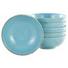 Schüsselset Steinzeug Blau 6tlg. D: 16,5 cm - Blau, Trend, Keramik (16,5cm) - Creatable