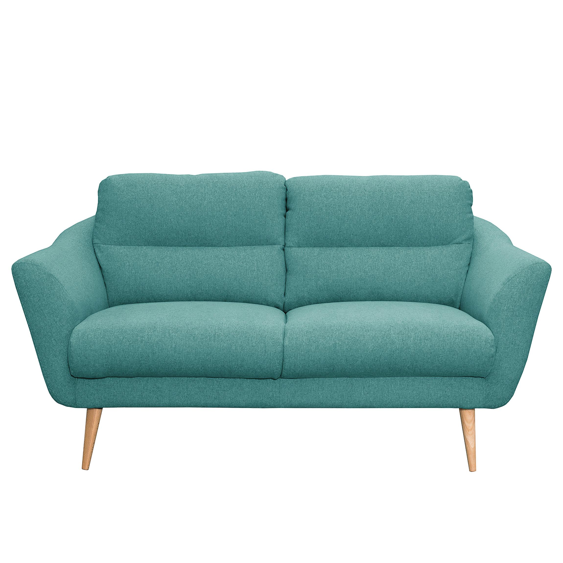2-sitzer-sofa Tromso Türkis B: 158 Cm - Türkis/Buchefarben, Design, Textil (158/87/88cm) - Livetastic