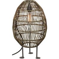 Außenleuchte 6450-2503  Hanoi - Schwarz, Natur, Kunststoff (50cm)