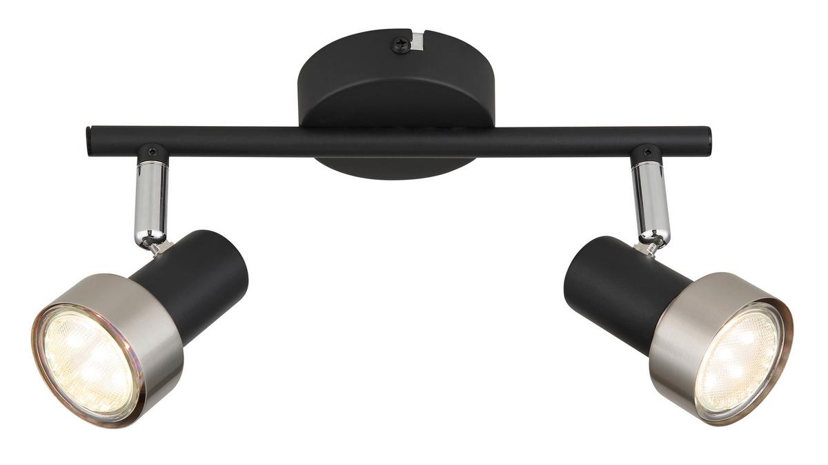Strahler 57917-2n - Chromfarben/Schwarz, Design, Metall (25/8,5/11,8cm) - Globo
