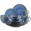 Kombiservice Ossia Keramik 4 Personen Geschirr Set - Hellblau, Basics, Keramik - Mäser