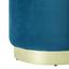 Taburet Julene - petrolej, Moderní, kov/textil (39/40cm) - Modern Living Taburet Julene - petrolej, Moderní, kov/textil (39/40cm) - Modern Living