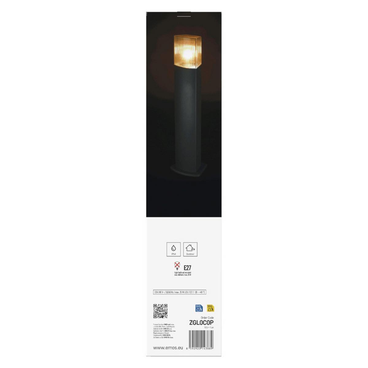 VONKAJŠIE LED SVIETIDLO LANA - antracitová, Modern, kov/plast