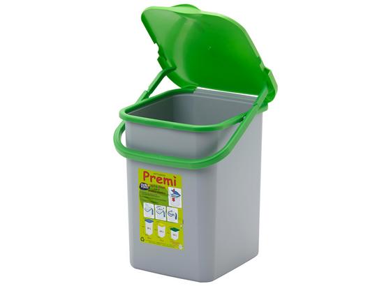 Abfalleimer Premi 18l - Grau/Grün, Kunststoff (32/30/35cm) Abfalleimer Premi 18l - Grau/Grün, Kunststoff (32/30/35cm)