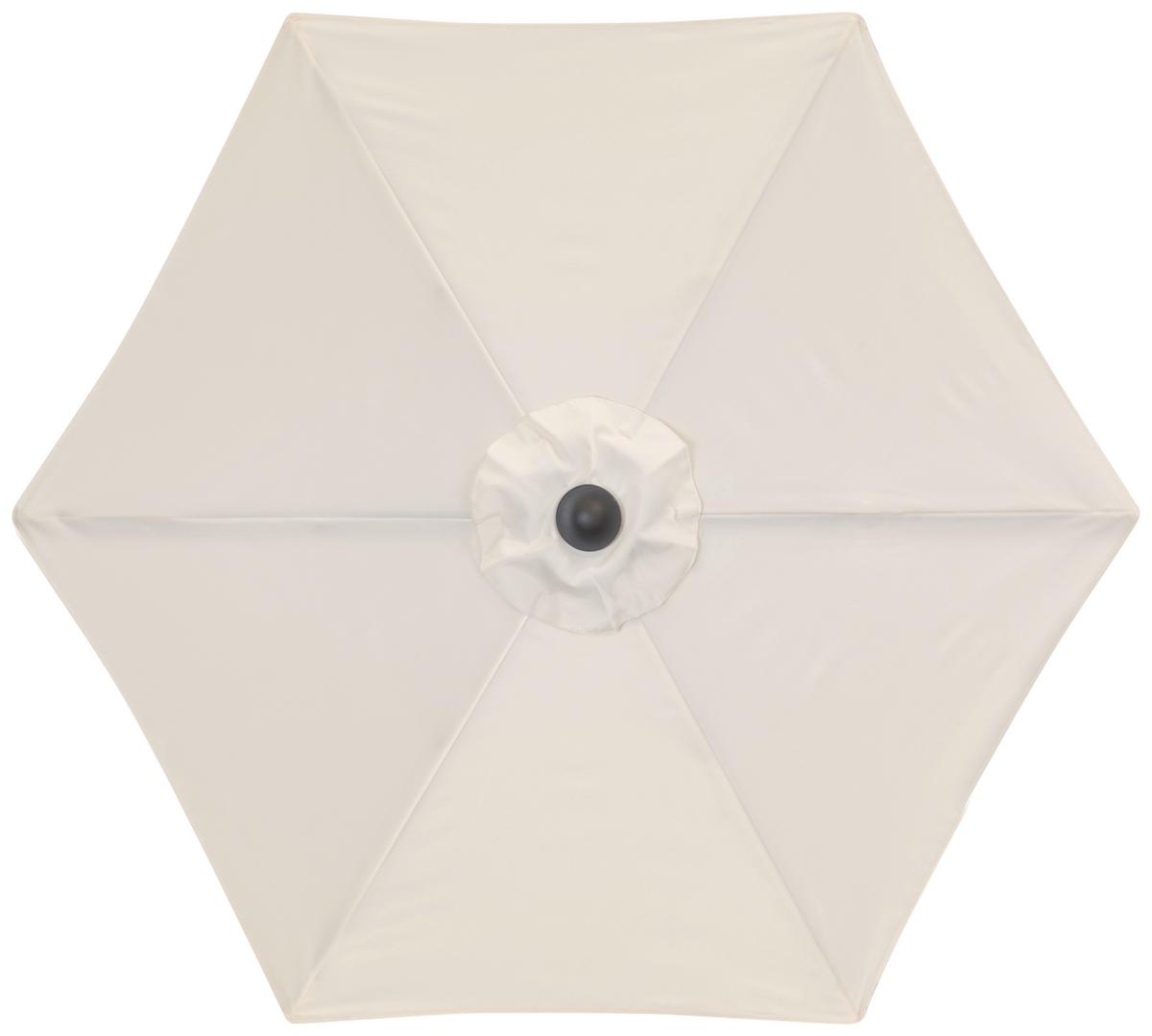 Sonnenschirm Doppler Dm: 182 Cm H: 210 Cm Naturfarben - Anthrazit/Naturfarben, Basics, Textil/Metall (182/210cm) - Doppler