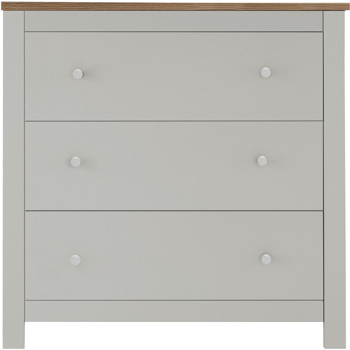 Kommode Emerald Creme/naturfarben B: 79 Cm - Creme/Naturfarben, Design, Holzwerkstoff/Metall (79/81/35cm) - MID.YOU