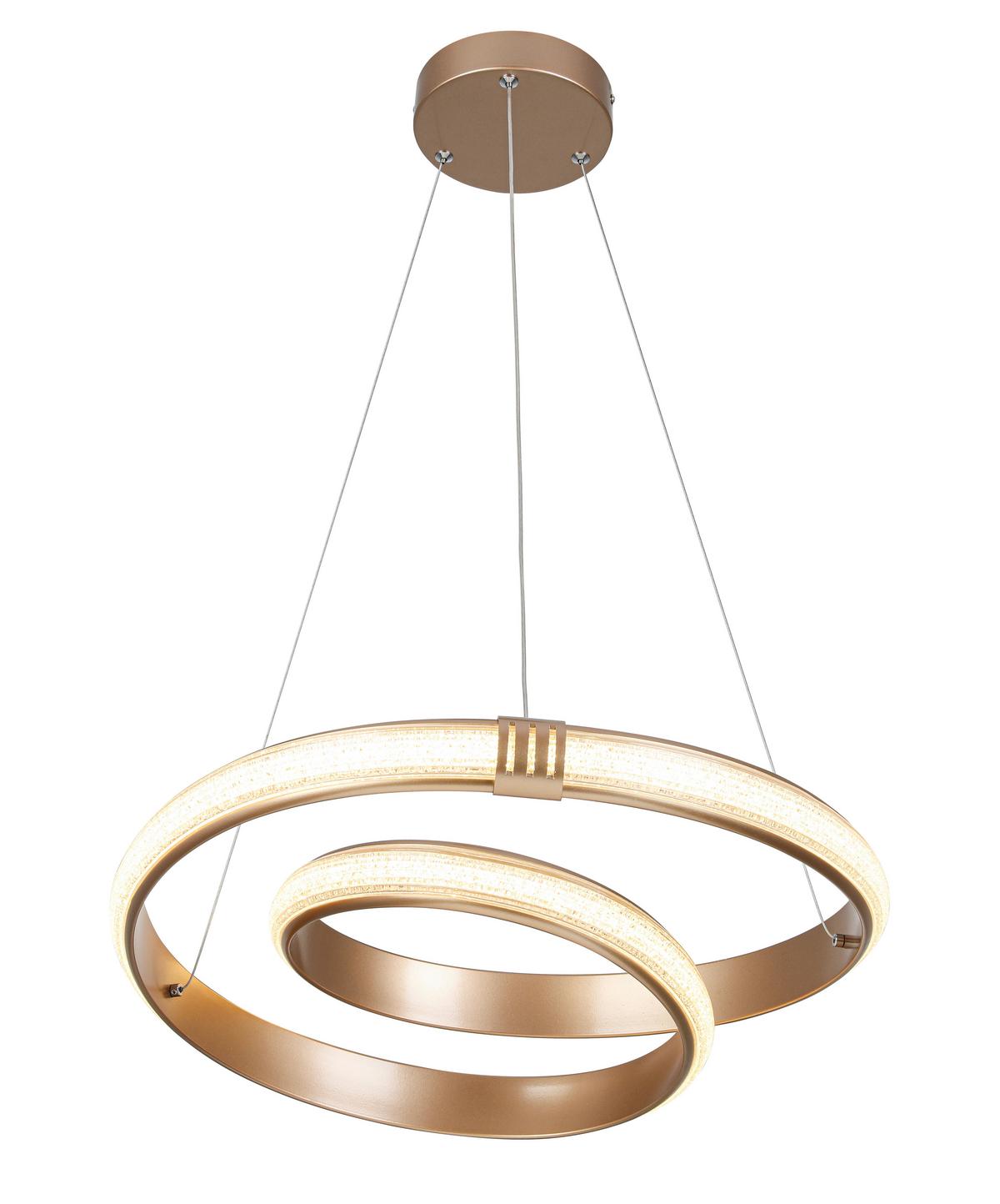 LED-Hängeleuchte Ceylan - Cappuccino, Basics, Kunststoff/Metall (50/120cm) - Luca Bessoni