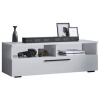 Nízka komoda Arila š: 115 cm, bílá - bílá/černá, Moderní, kov/kompozitní dřevo (115/39/40cm) - MID.YOU