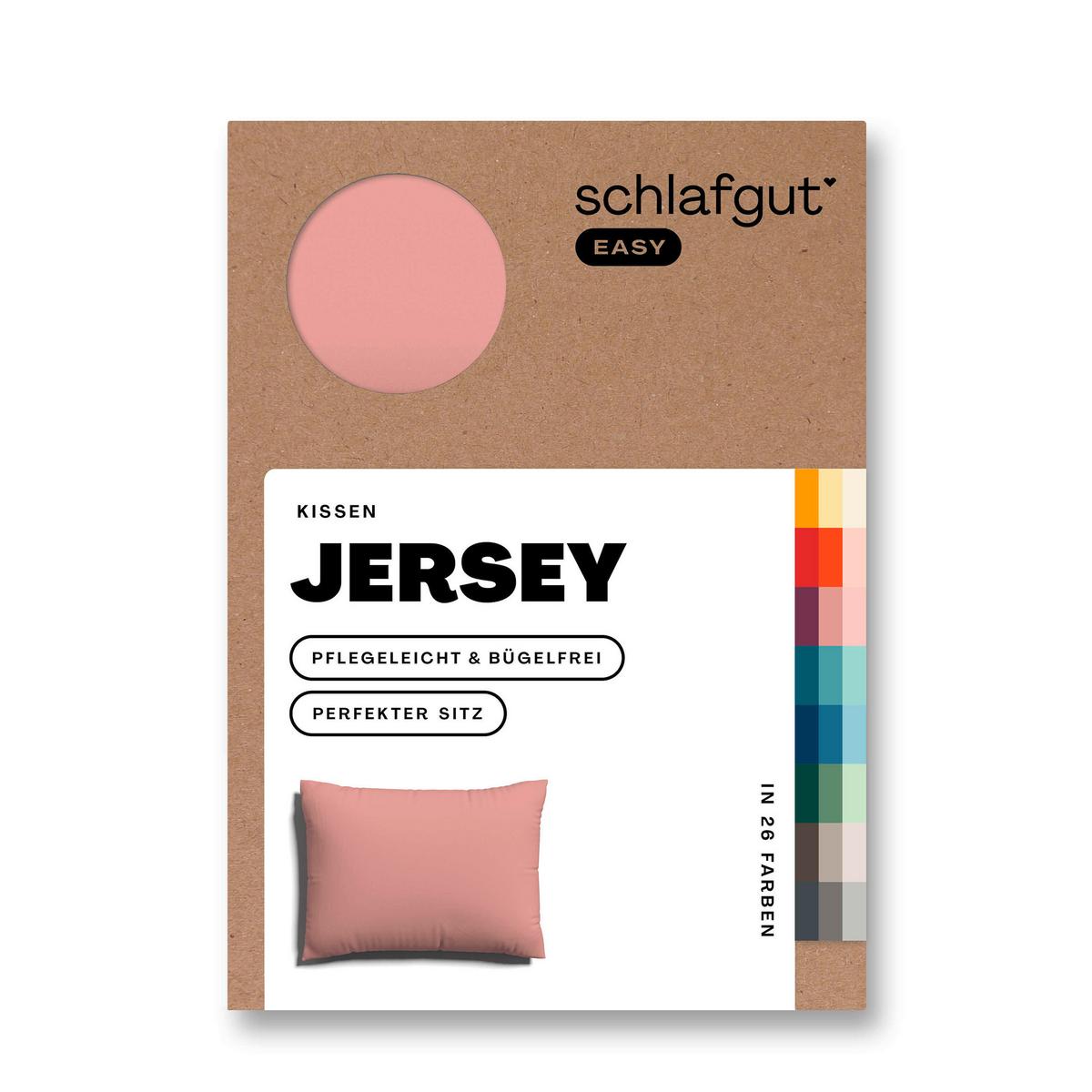 KOPFPOLSTERBEZUG EASY JERSEY - Altrosa, Basics, Textil (60/80cm) - Schlafgut