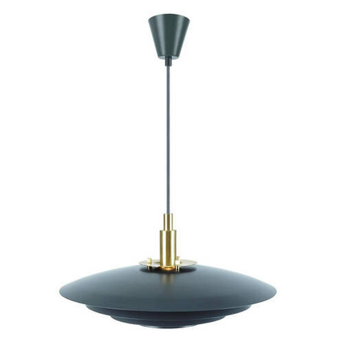 Hängeleuchte Bretagne Anthrazit D: 38 cm - Anthrazit, Design, Metall (38/18,8cm) - Nordlux