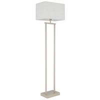 LED-STEHLEUCHTE Naturfarben, ca. 40x27x153 cm - Sandfarben/Naturfarben, Design, Textil/Metall (40/27/153cm) - Globo