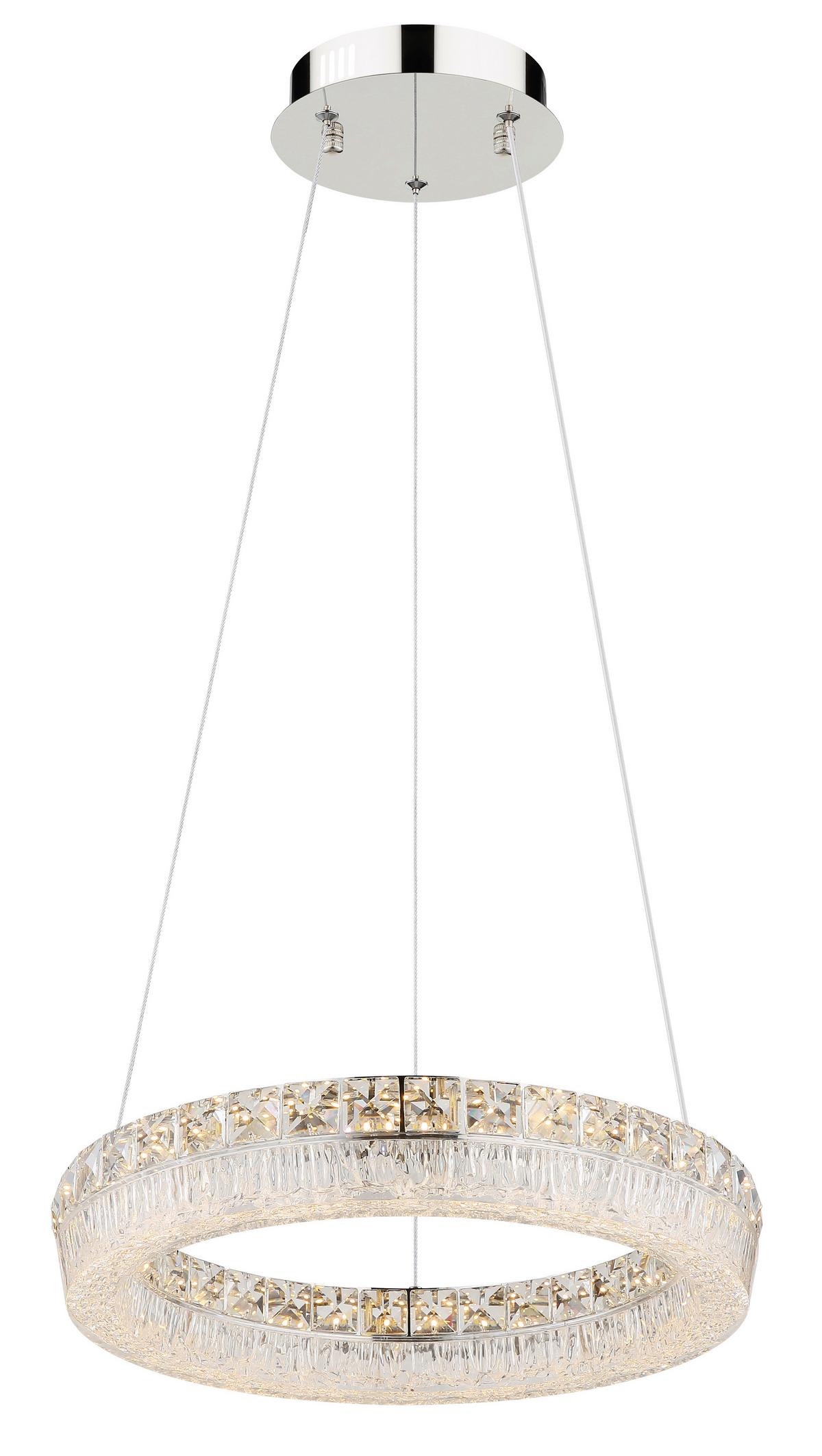 ZÁVESNÉ LED SVIETIDLO LAUREL - priehľadné/číra, Konventionell, kov/plast (40/120cm) - Globo