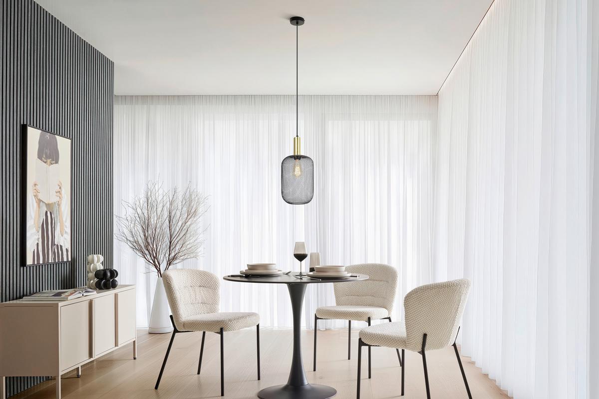 ZÁVĚSNÉ SVÍTIDLO DRATO - černá/barvy zlata, Moderní, kov (20/120cm) - Mömax