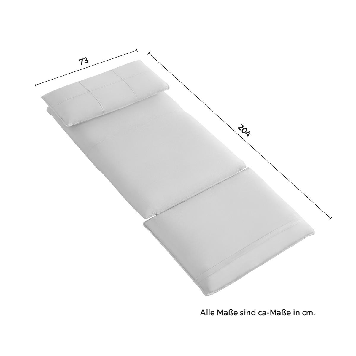 Rozkládací křeslo ENI, šedá - šedá/černá, Moderní, kov/textil (73/56/72cm) - Bessagi Home