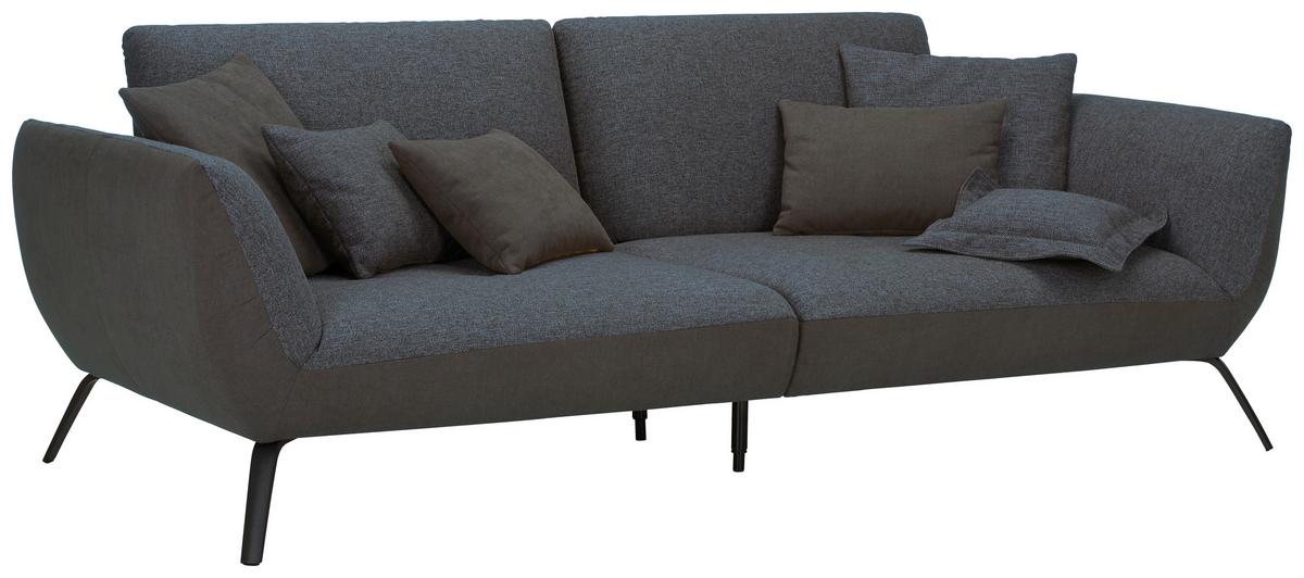 Veľká pohovka TRENDY, antracitová - čierna/antracitová, Modern, kompozitné drevo (260/93/124cm) - Premium Living