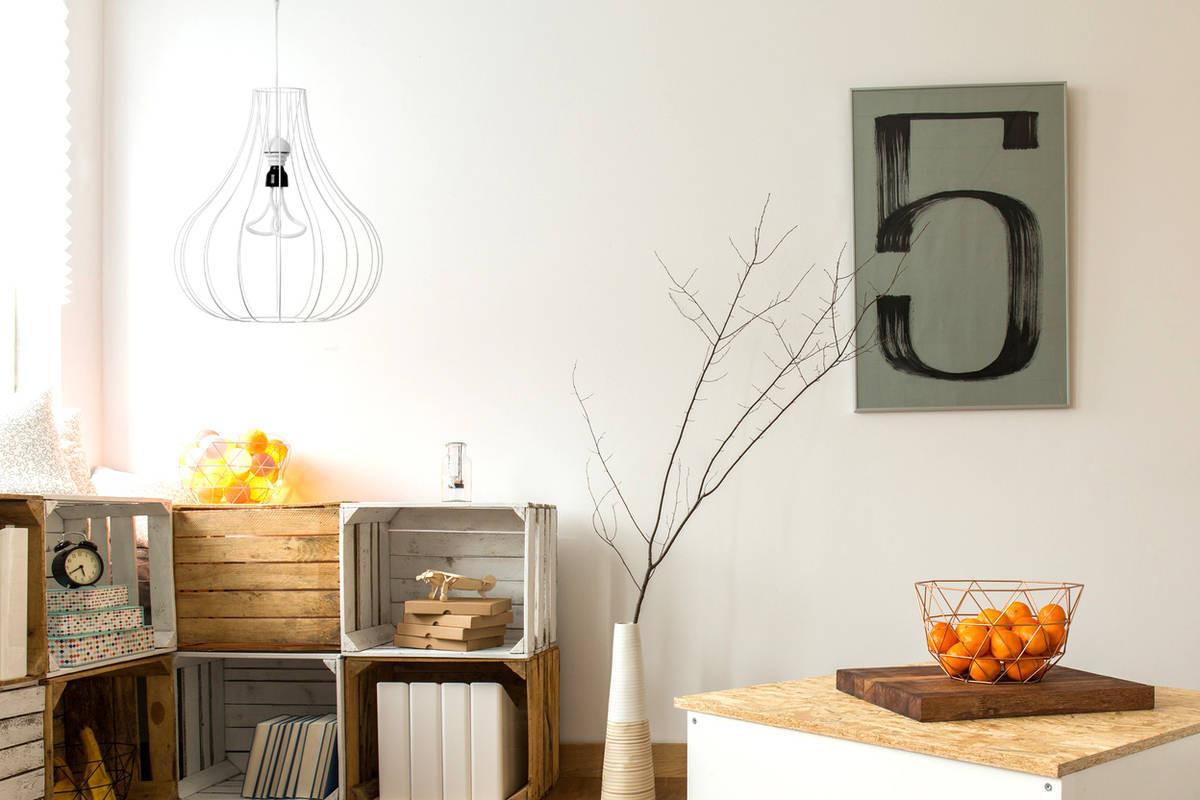 Hängeleuchte Leonie H: 50 Cm 1-Flammig - Weiß, Trend, Metall (47/50/47cm) - Kayoom
