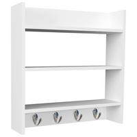 Regál na koření ESILO bílá 60 - bílá, Design, kompozitní dřevo (60/60/15cm) - MID.YOU