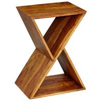 Príručný stolík z masívneho dreva sheesham - farba indického palisandra, Konventionell, drevo (43/30/60cm) - MID.YOU