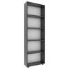 Regal Bulas Anthrazit B: 56 cm - Anthrazit/Schwarz, Basics, Holzwerkstoff (56/169/20cm) - MID.YOU
