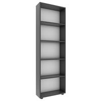 Regal Bulas Anthrazit B: 56 cm - Anthrazit/Schwarz, Basics, Holzwerkstoff (56/169/20cm) - MID.YOU