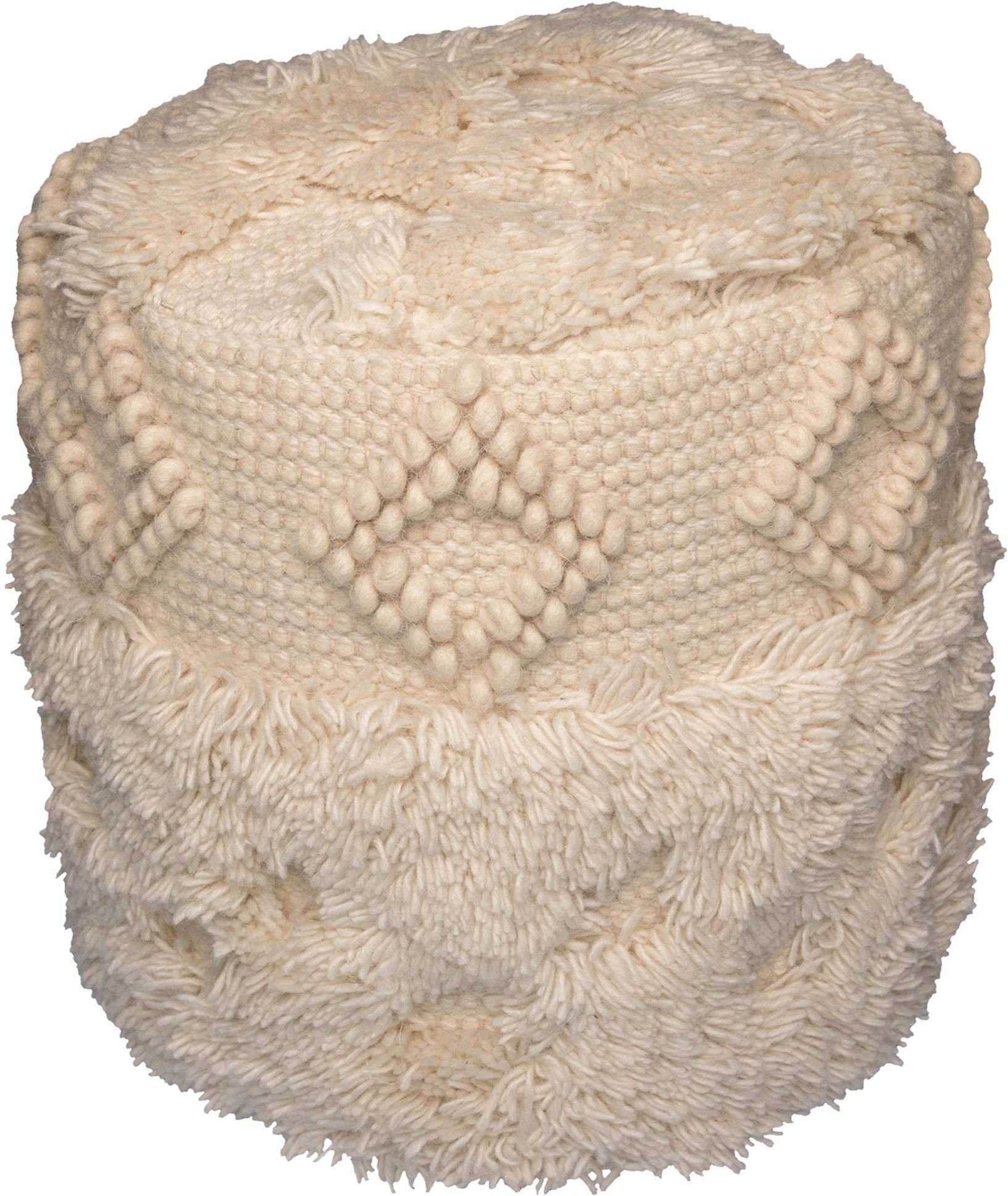 Pouf Bohist 125 Naturfarben D: 35 cm - Naturfarben, Design, Textil (35cm) - Kayoom