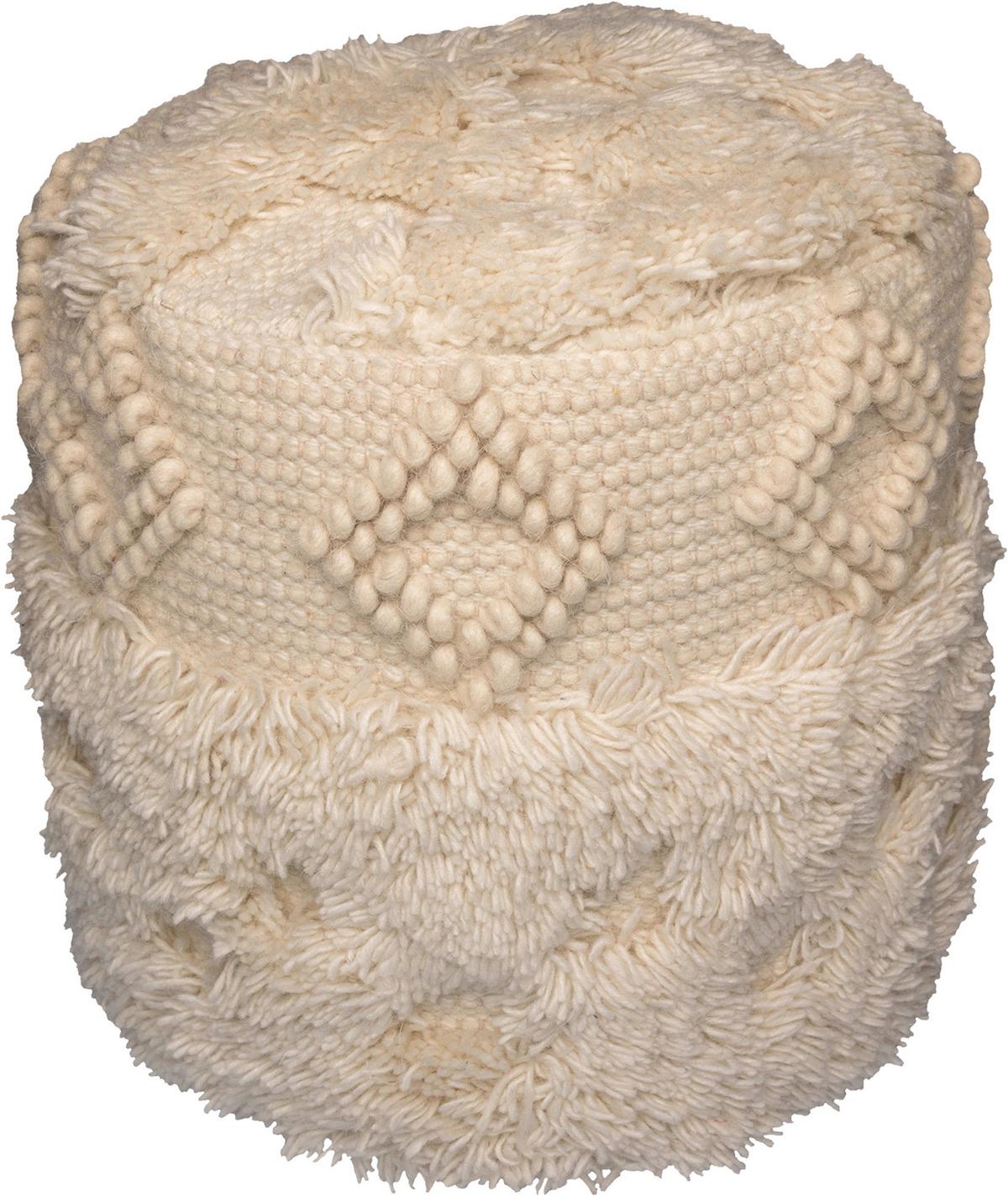 Pouf Bohist 125 Naturfarben D: 35 cm - Naturfarben, Design, Textil (35cm) - Kayoom