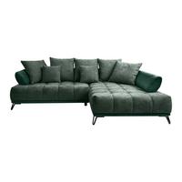 LARGO, pravá, tmavozelená, potreba šírky dverí 90 cm - čierna/tmavozelená, Modern, kov/textil (262/184cm)
