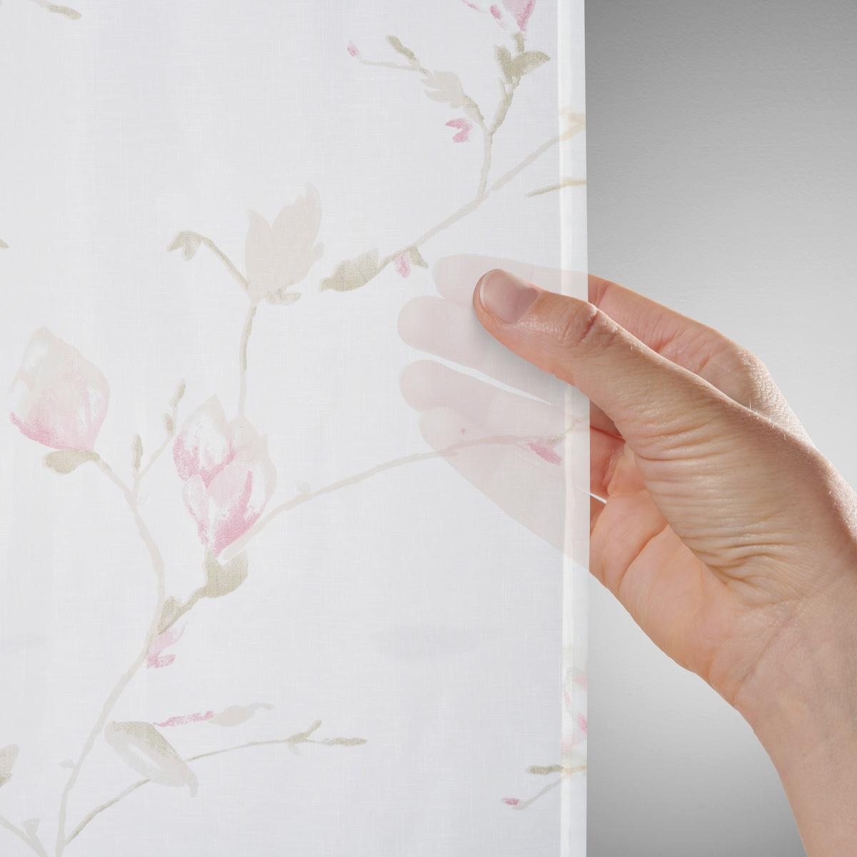 HOTOVÝ ZÁVĚS MAGNOLIA - růžová, textil (135/245cm) - Mömax