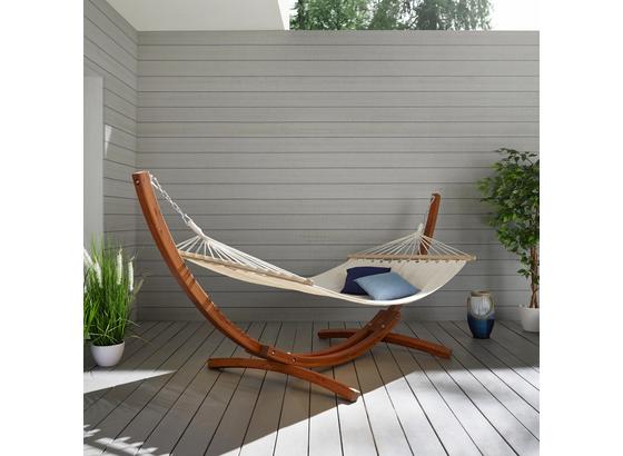 Houpací Síť Ciara - hnědá/béžová, Moderní, dřevo/textil (316/120/120cm) - Mömax modern living Houpací Síť Ciara - hnědá/béžová, Moderní, dřevo/textil (316/120/120cm) - Mömax modern living