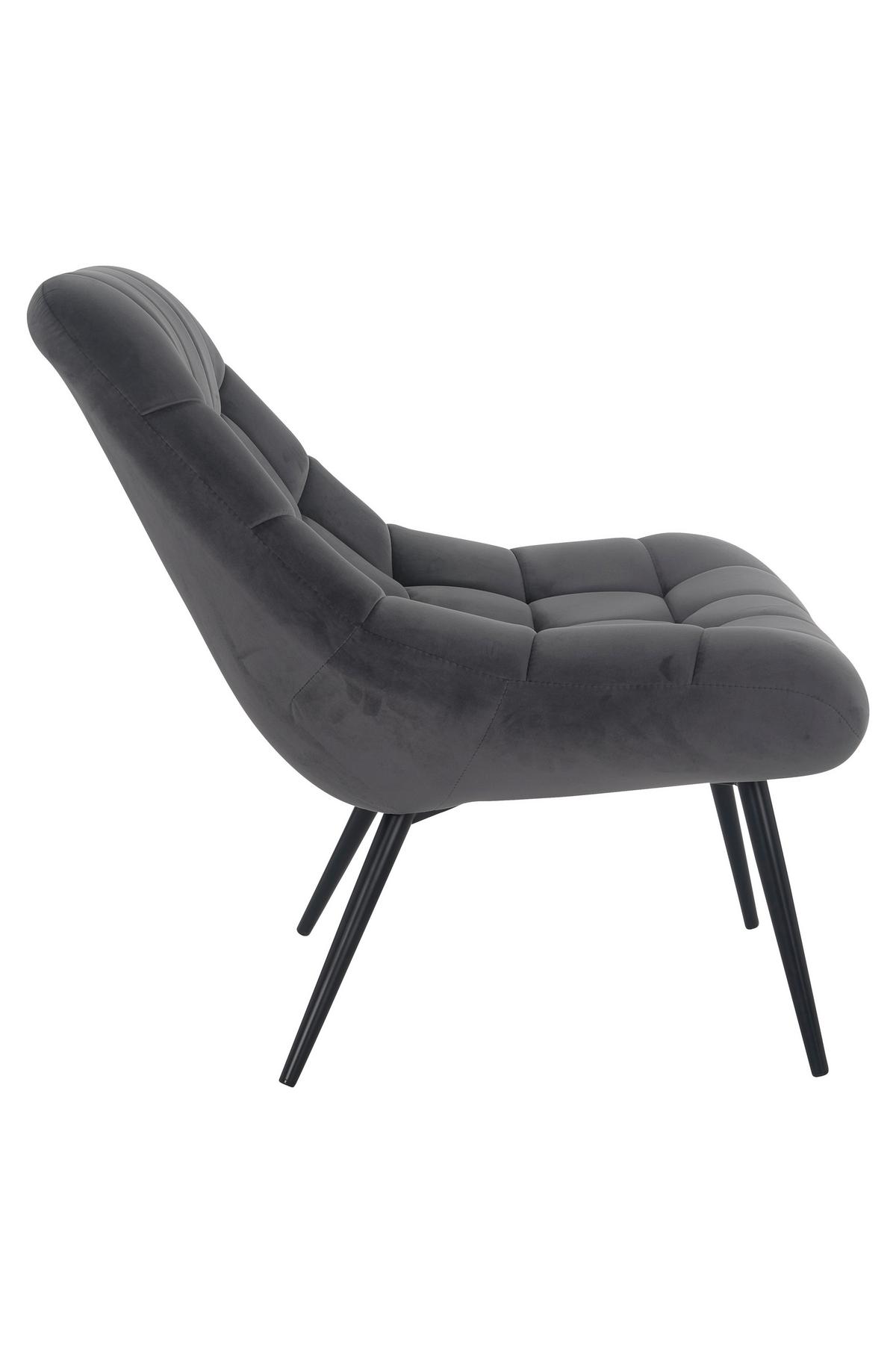 Xxl-sessel Grau, Schwarz B: 76 Cm - Schwarz/Grau, MODERN, Textil (76cm) - Livetastic