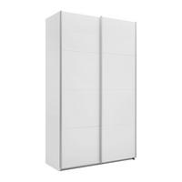 Šatní skříň QUADRA, šírka 136 cm - bílá/barvy hliníku, Konvenční, kov/kompozitní dřevo (136/229/57cm) - Mömax