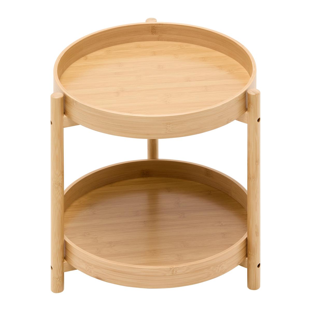 PRÍRUČNÝ STOLÍK VIVA - prírodná farba, Natur, kompozitné drevo/prírodné materiály (42,5/47/42,5cm) - Mömax