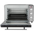 Mini-Backofen Toni Schwarz 1500 W + Backblech, Grillrost - Edelstahlfarben/Schwarz, Basics, Glas/Kunststoff (50,1/34,5/32,6cm) - Bono