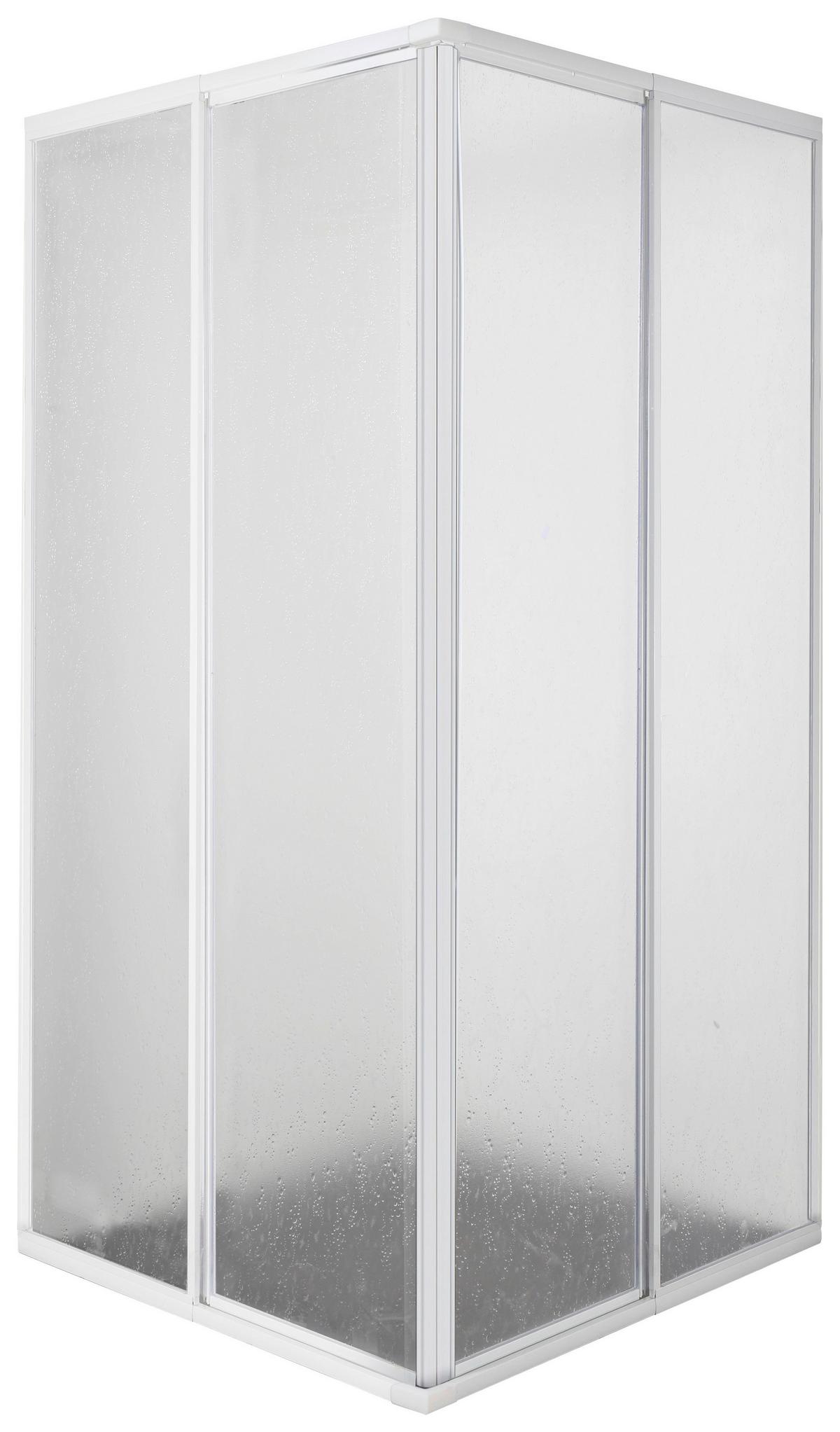 Sprchový kout bílé barvy - bílá, Moderní, plast (88/185/88cm)