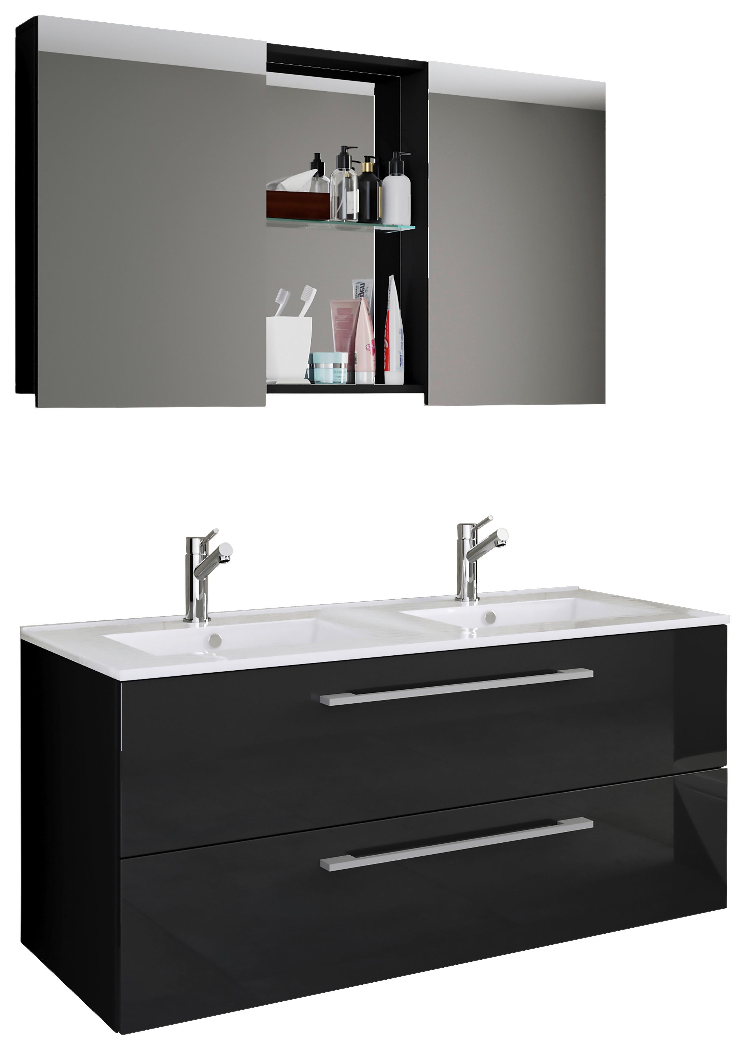 Badezimmer Budasi Schwarz B: 111 Cm