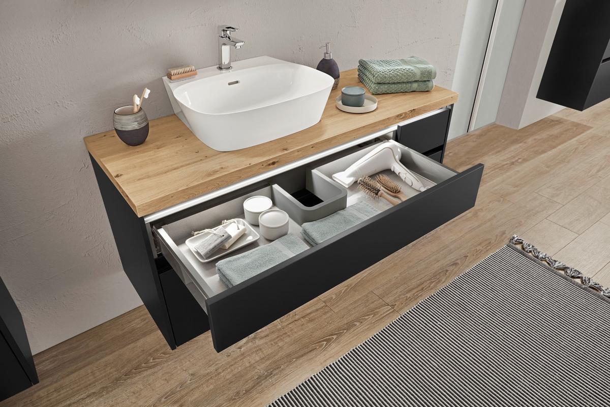 TV-Element Las Vegas Weiß B: 160 cm - Sandfarben/Weiß, MODERN, Holzwerkstoff (160/36/37cm) - Vertico