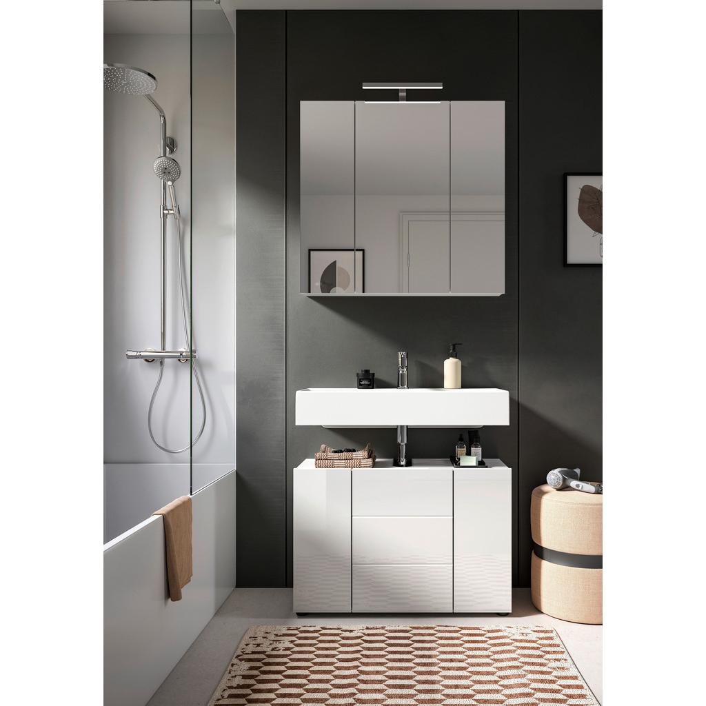 Badezimmer Vira Weiß, inkl. LED