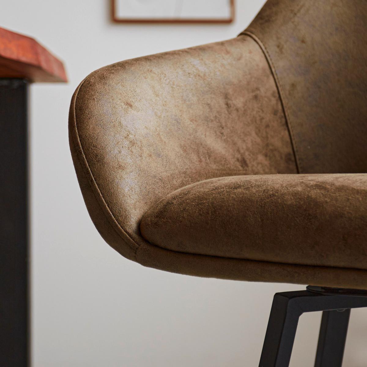 Barhocker-Set Casper Grün B: 55 cm - Schwarz/Grün, MODERN, Textil/Metall (55/109/57cm) - MID.YOU