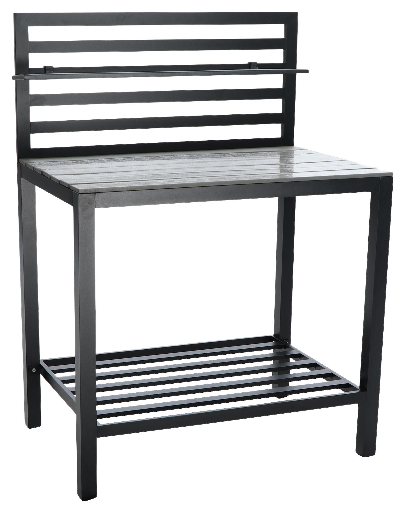 Outdoorküche Valerian - Anthrazit, MODERN, Metall (90/127/60cm) - Beldano