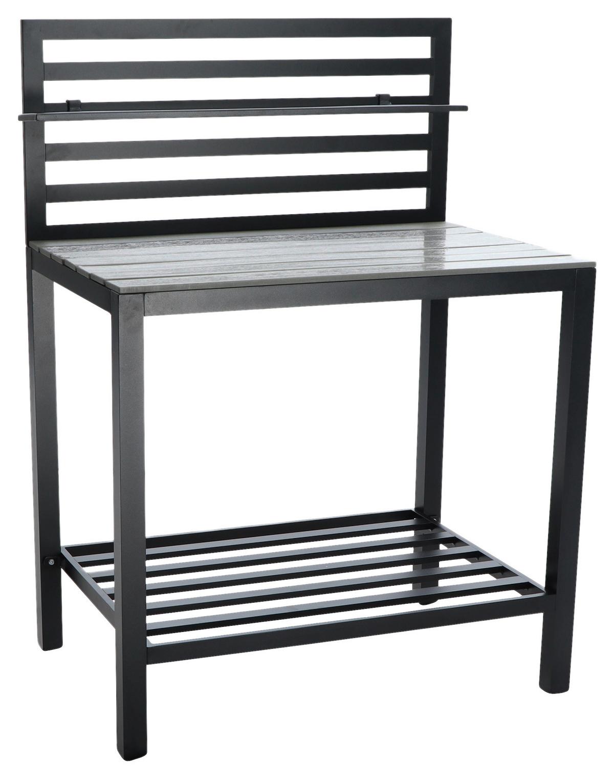 Outdoorküche Valerian - Anthrazit, MODERN, Metall (90/127/60cm) - Beldano