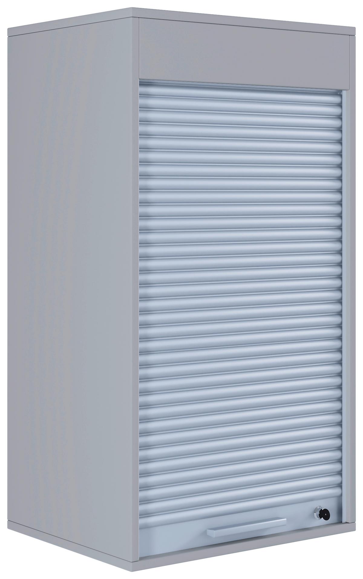 Aktenschrank Aktos L Grau Abschließbar - Grau, MODERN, Holzwerkstoff/Kunststoff (50/93/40cm) - MID.YOU