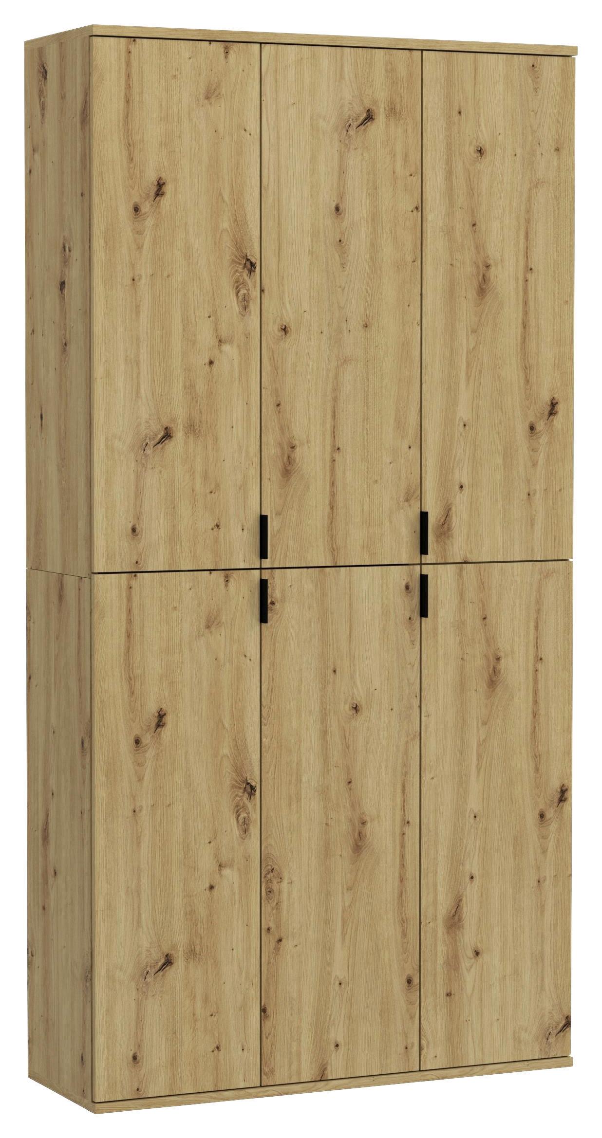 Garderobenschrank Projekt X Eiche Artisan B: 91 Cm - KONVENTIONELL, Holzwerkstoff (91/193/34cm) - MID.YOU