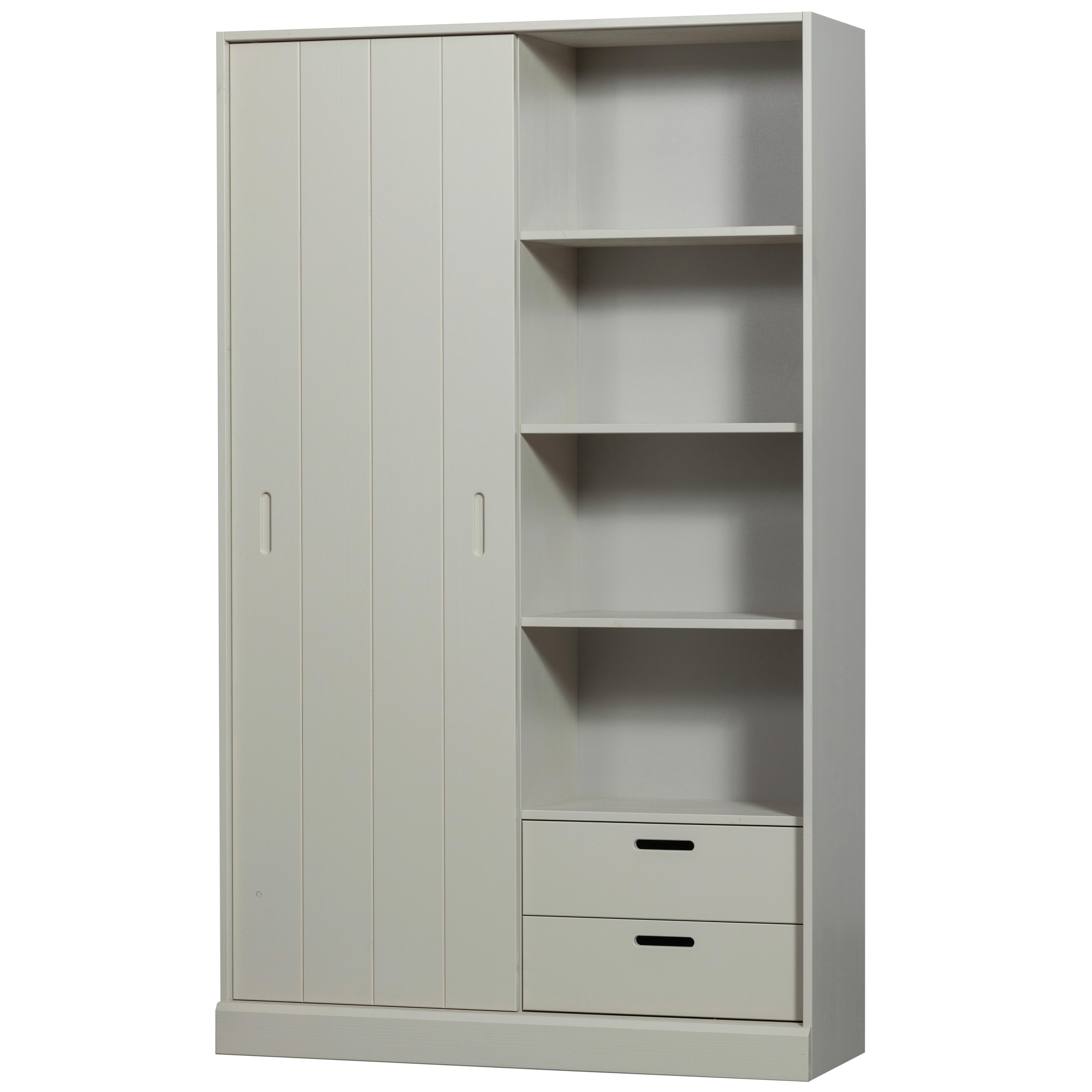 Schiebetürenschrank Mila Grau B: 120 Cm - Grau, Design, Holz (120/200/42cm) - Livetastic