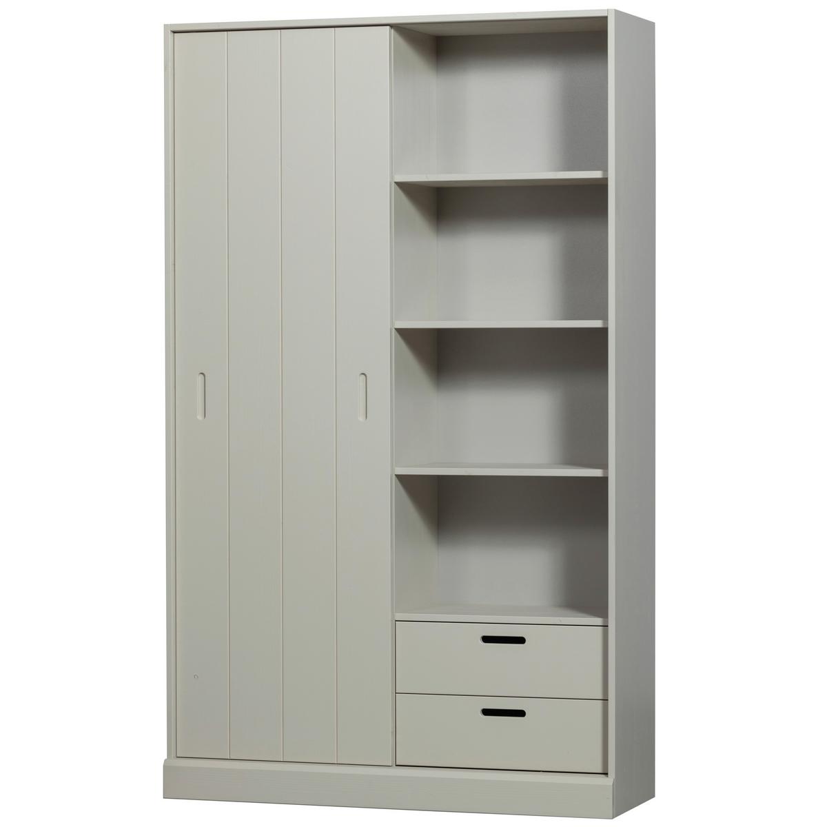 Schiebetürenschrank Mila Grau B: 120 cm - Grau, Design, Holz (120/200/42cm) - Livetastic