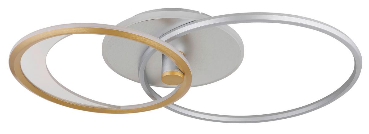 Led Mennyezeti Lámpa 67333-40 - opál/aranyszínű, Basics, műanyag/fém (81/51/11cm) - Globo